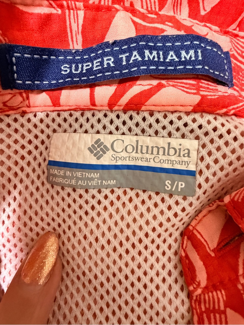 Columbia PFG Shirt Mens S Super Tamiami Button Up Omni Shade Tropical Outdoor - Picture 9 of 15